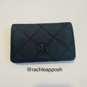 Tory Burch Willa Matte medium wallet black